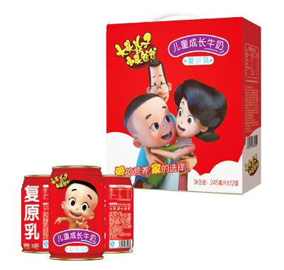 ��ͷ����Сͷ�ְֶ�ͯ�ɳ�ţ�̸�ԭ����245ml��12��